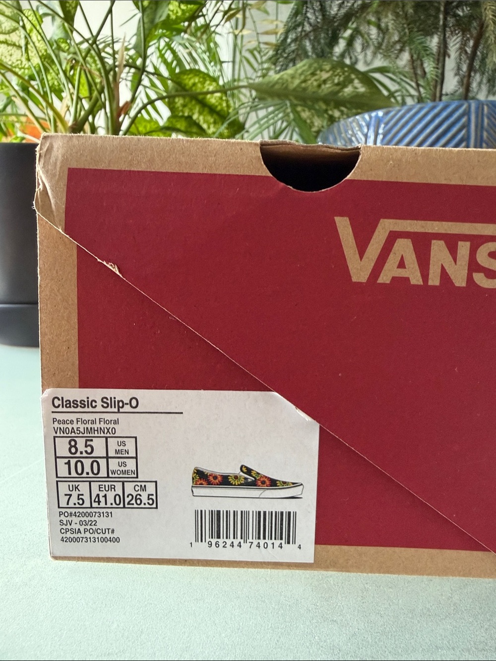 Vans Peace Floral Slip-On Sneakers - Picture 5 of 5
